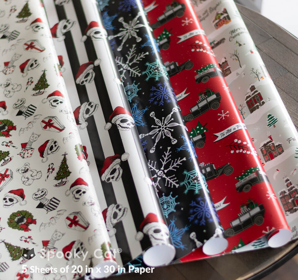 10 Sheets Halloween Wrapping Paper Gift Wrapping Paper Present
