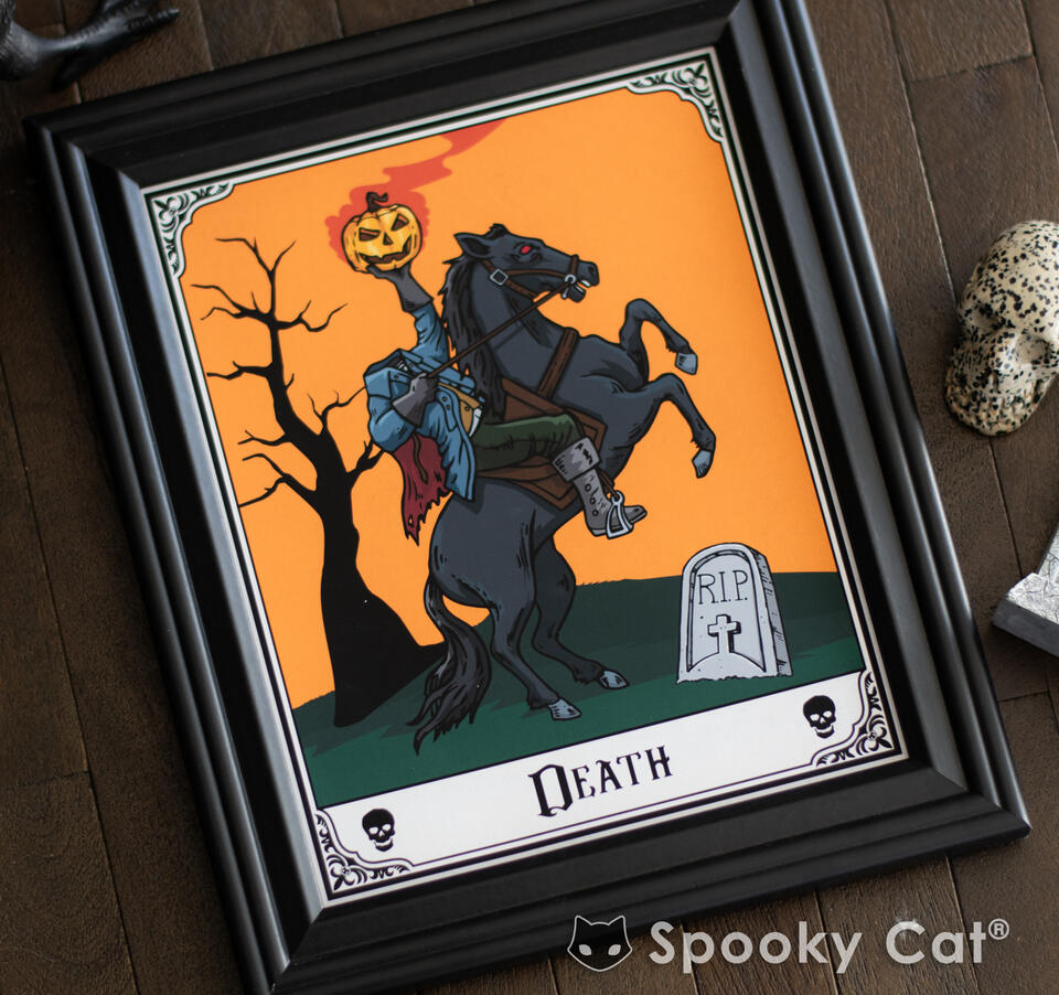 Death Horseman Tarot Art Print (8x10) – Spooky Cat Press