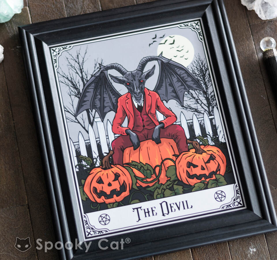 The Devil Tarot Art Print – Spooky Cat Press