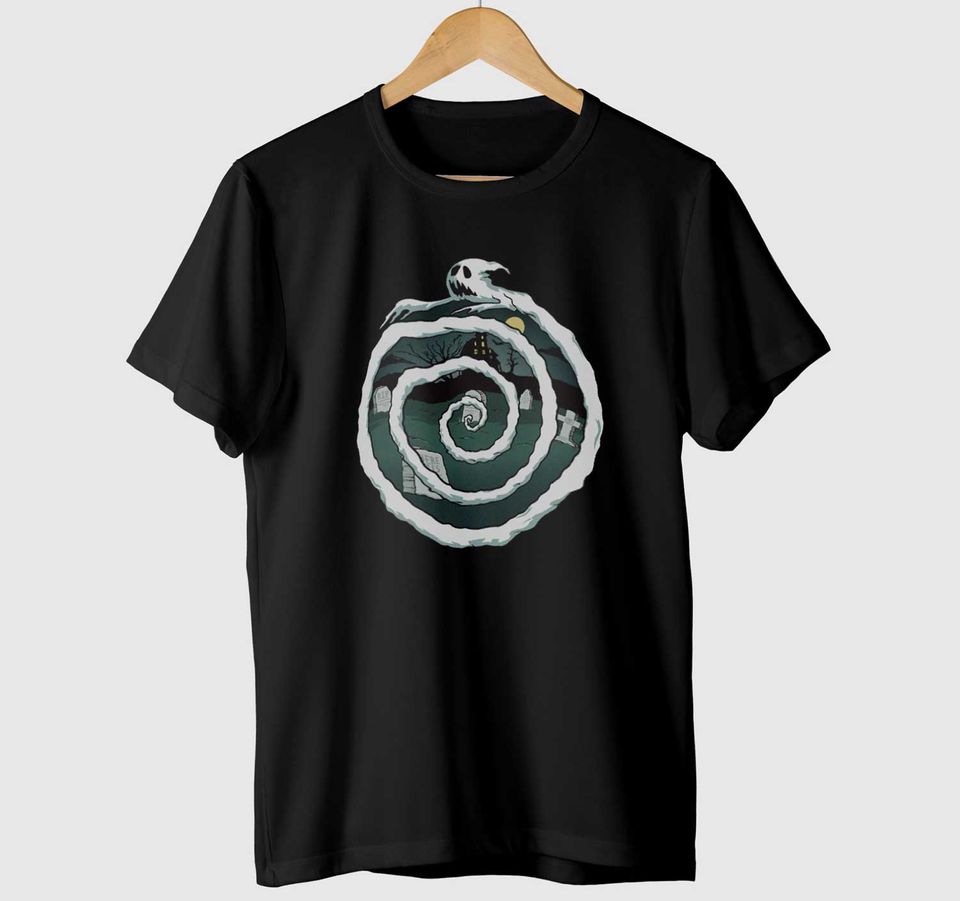 Ghost Spiral Goth T-Shirt – Spooky Cat Press