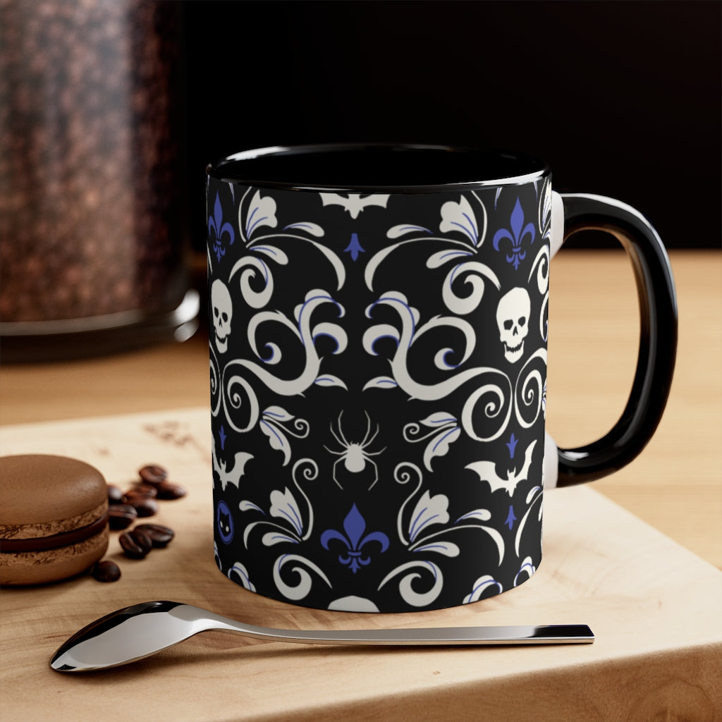 Vintage Black Gothic Skull Damask Coffee Mug 11oz Funny Ceramic Cups Office  Tea Cocoa Cup Home Kitchen Decor Unique Gift - AliExpress