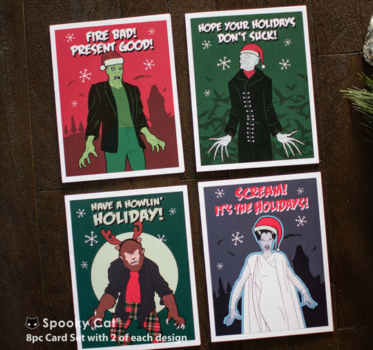 Horror & Krampus Christmas Box Card Sets – Spooky Cat Press