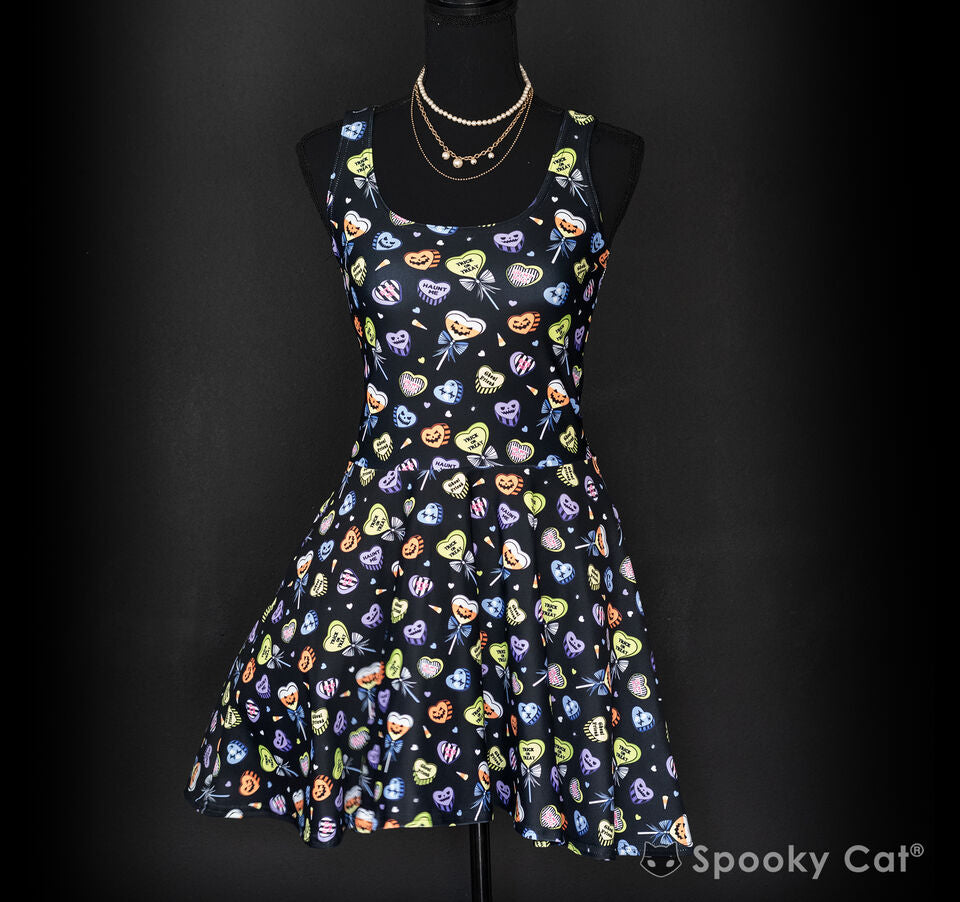 heart skater dress Red Heart Skater Dress: Minimalist A-line Sundress