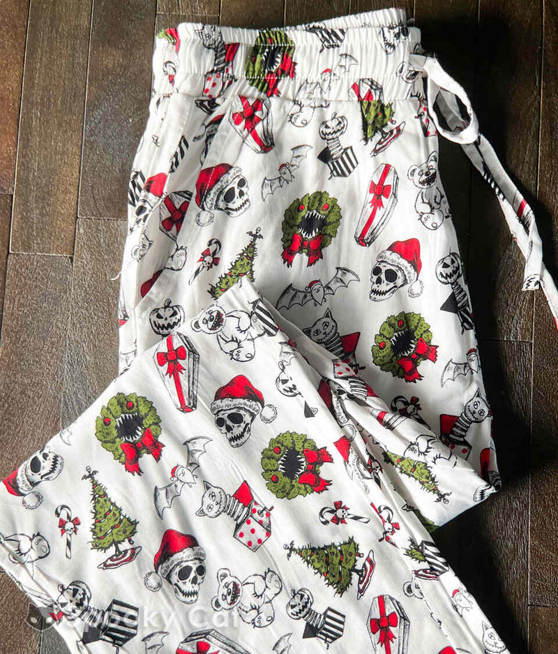 Creepmas Pajama Bottoms with drawstring and pockets - Unisex sizes XS - 3XL