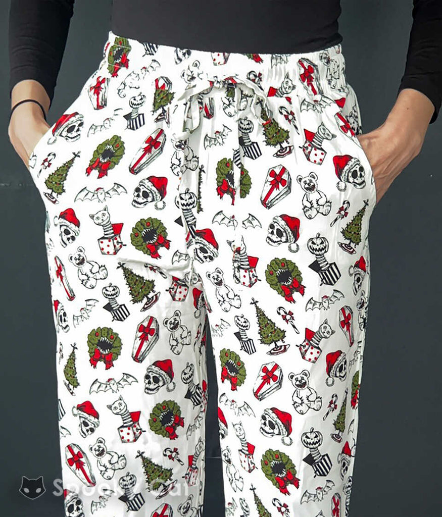 Creepmas Pajama Bottoms with drawstring and pockets - Unisex sizes XS - 3XL