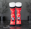 Cozy Cute Krampus Creepmas Socks featuring spooky Christmas Krampus art
