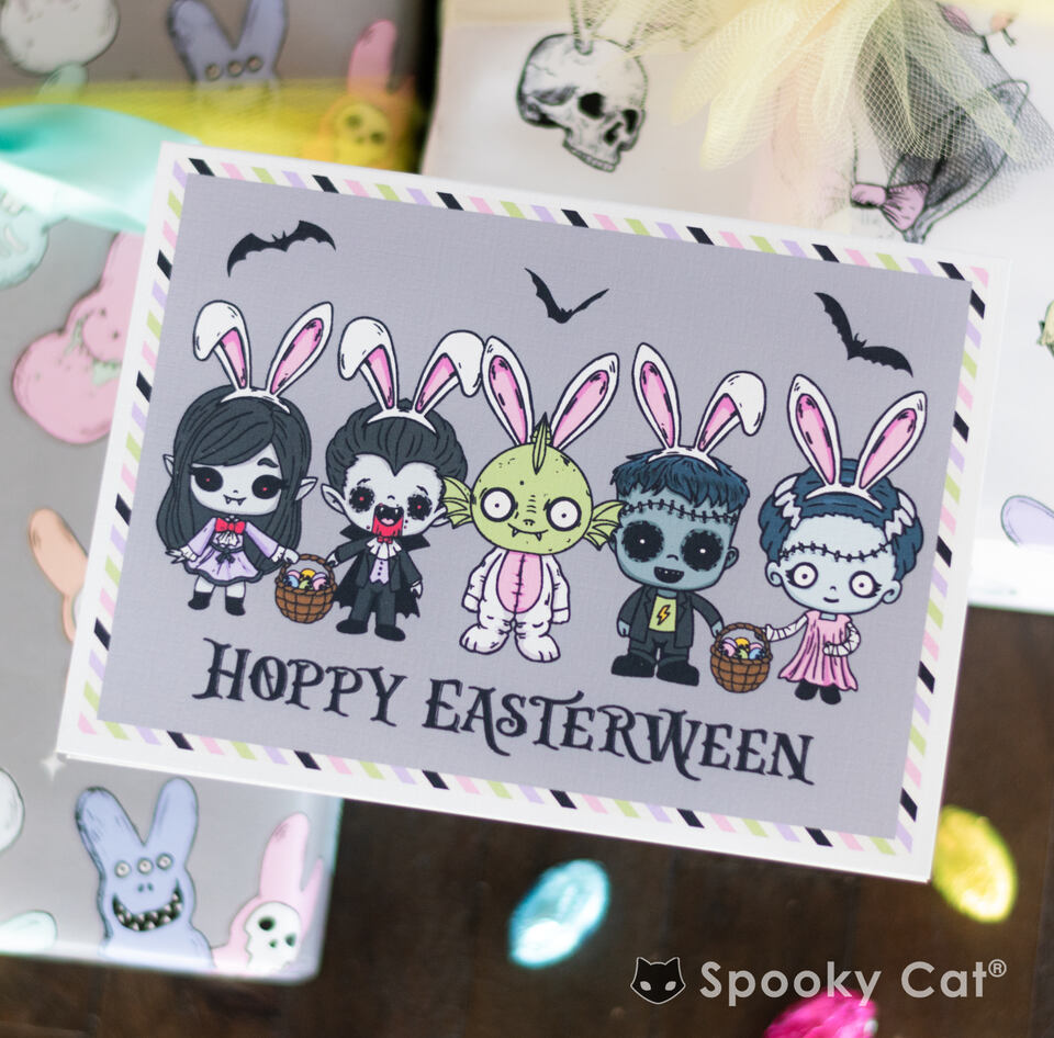 Cute Gothic Easterween Card
