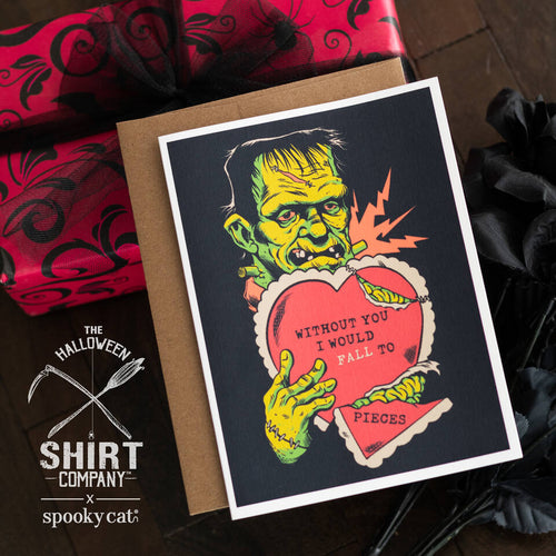 Frankenstein's Monster Classic Monster Horror Valentine's Card