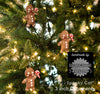 Handmade Gingerdead Killer Gingerbread Ornament haning on christmas tree