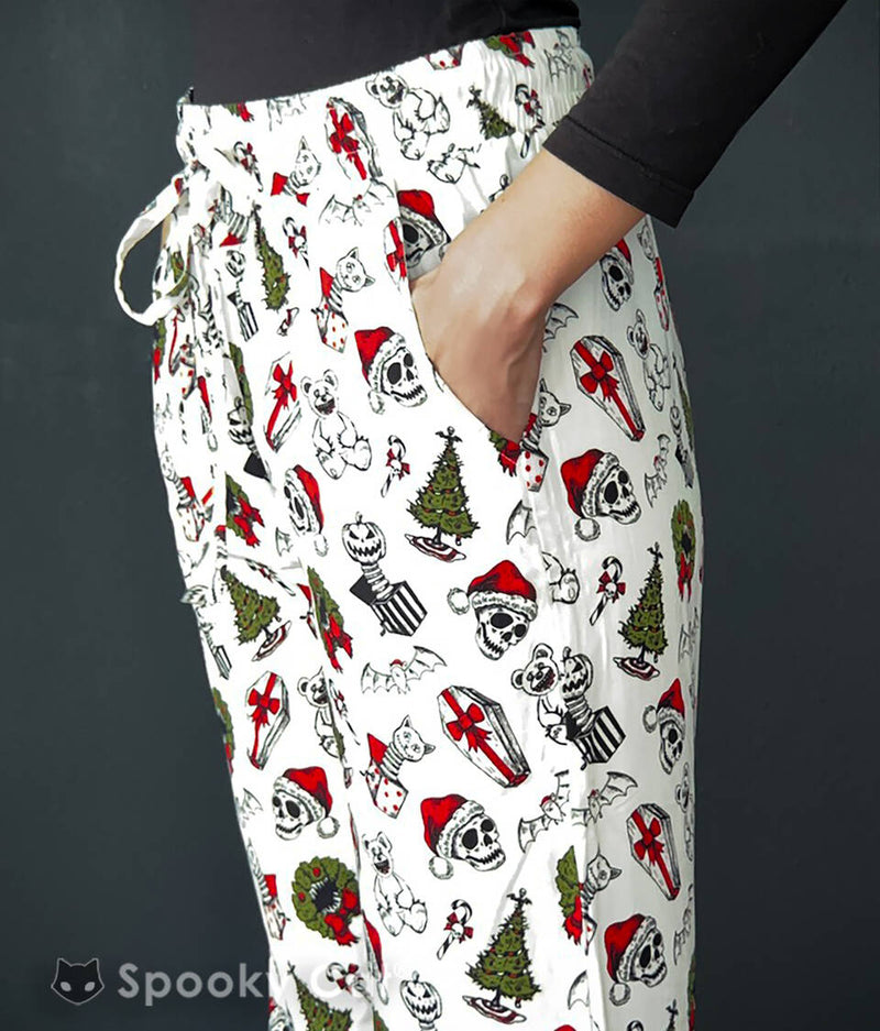 Creepmas Pajama Bottom – Spooky Cat Press - Main Image