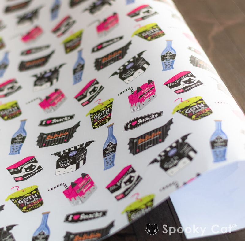 Kawaii Goth Snacks Gift Wrap