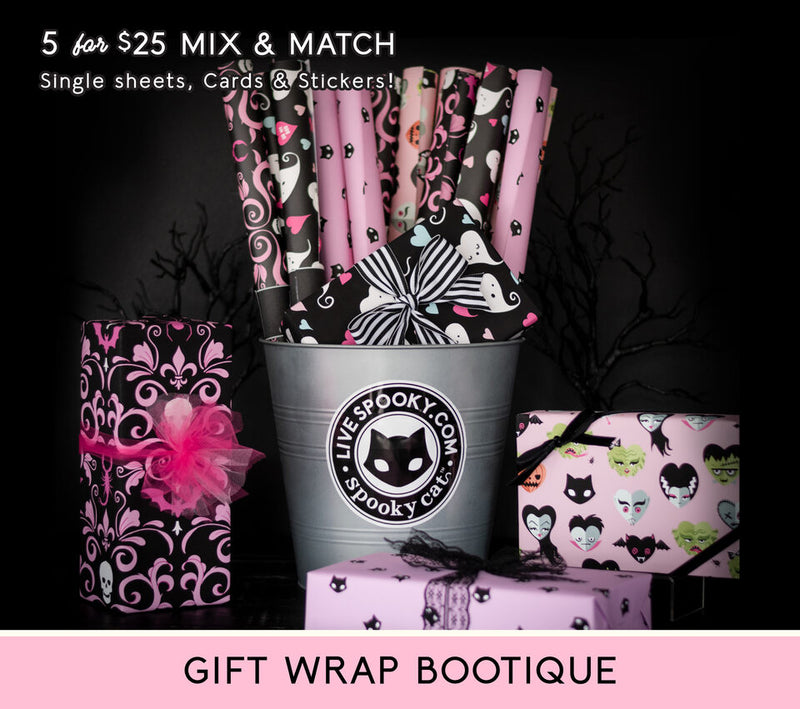 Gothic Easterween Gift Wrap (1 Sheet) – Spooky Cat Press