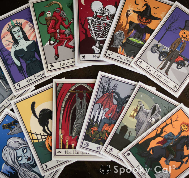 Halloween Tarot Card - Series One (12pc Set) – Spooky Cat Press