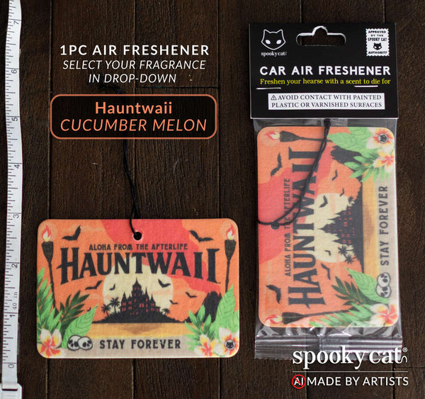 Hauntwaii Tiki Air Freshener (1 pc) – Spooky Cat Press