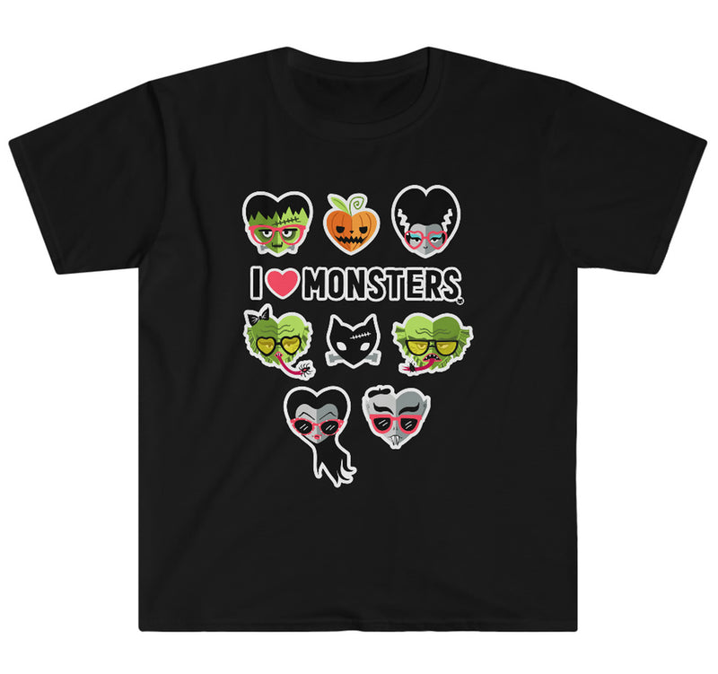 monsters t shirt I Love Monsters T-Shirt