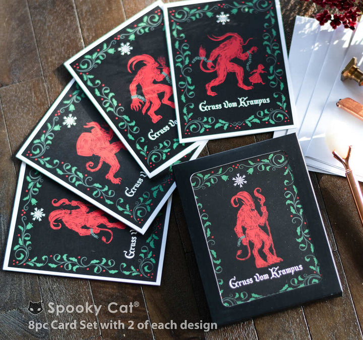 Horror & Krampus Christmas Box Card Sets – Spooky Cat Press