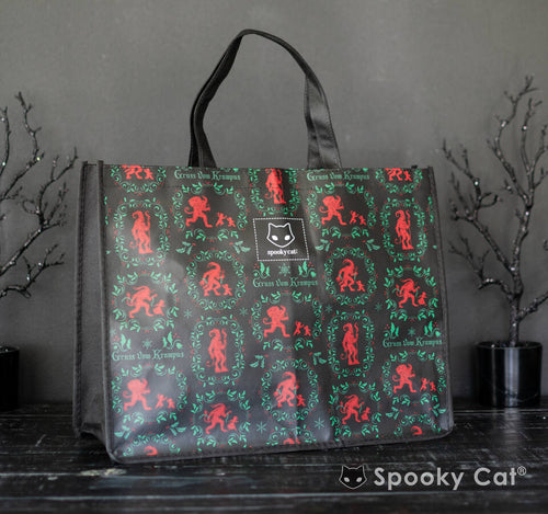 Krampus Damask Tote Bag