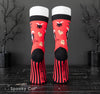 Krampus-themed holiday socks, Cute Krampus Creepmas style