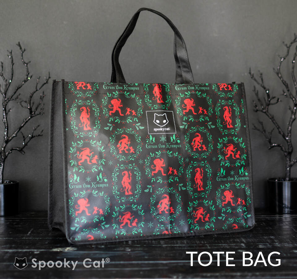 Krampus Damask Tote Bag
