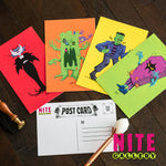 Nite Gallery Monster Postcard Set (4pc Set)