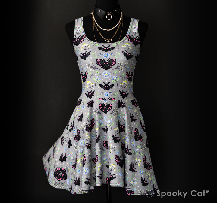 what jewelry to wear with black dress Strawberry Cat Repeat Dress Green / 10 (AU) main image 0