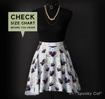 Mothman Floral Gothic Skirt