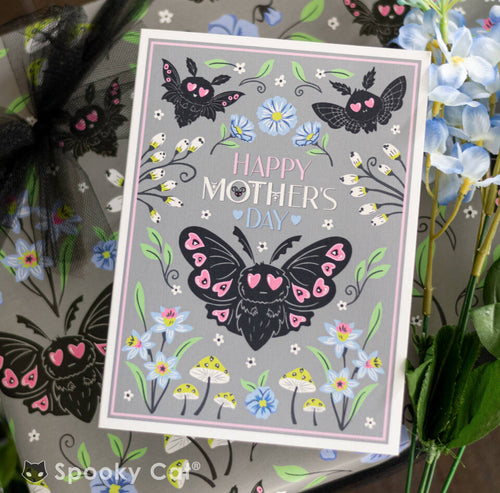 Cute Mothman Goth Moth Mother's Day Card