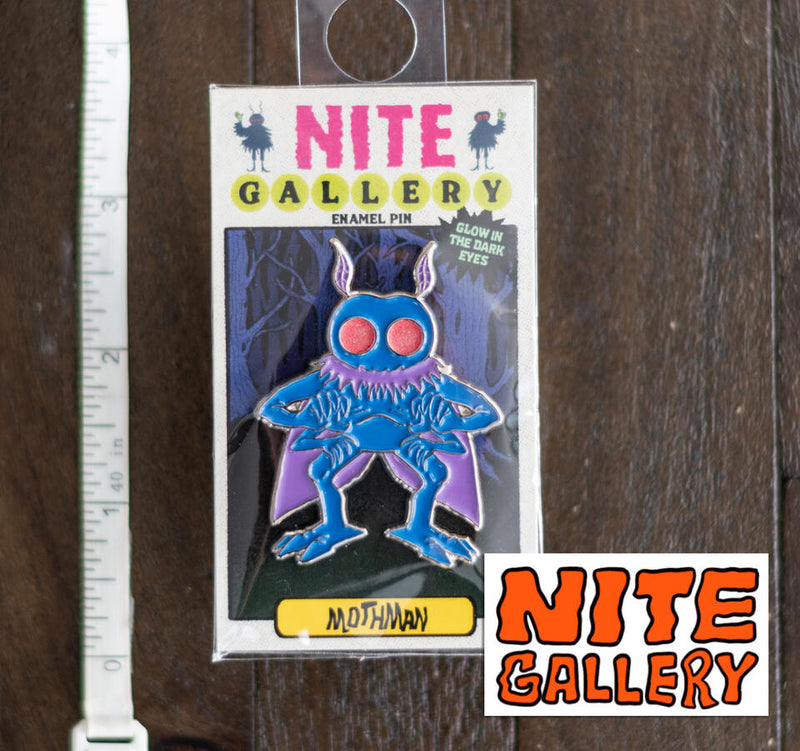 Blue Mothman Pin