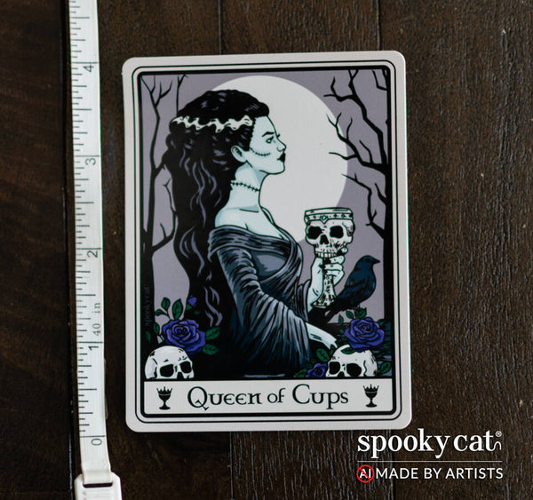 Halloween Tarot Card Sticker – Spooky Cat Press