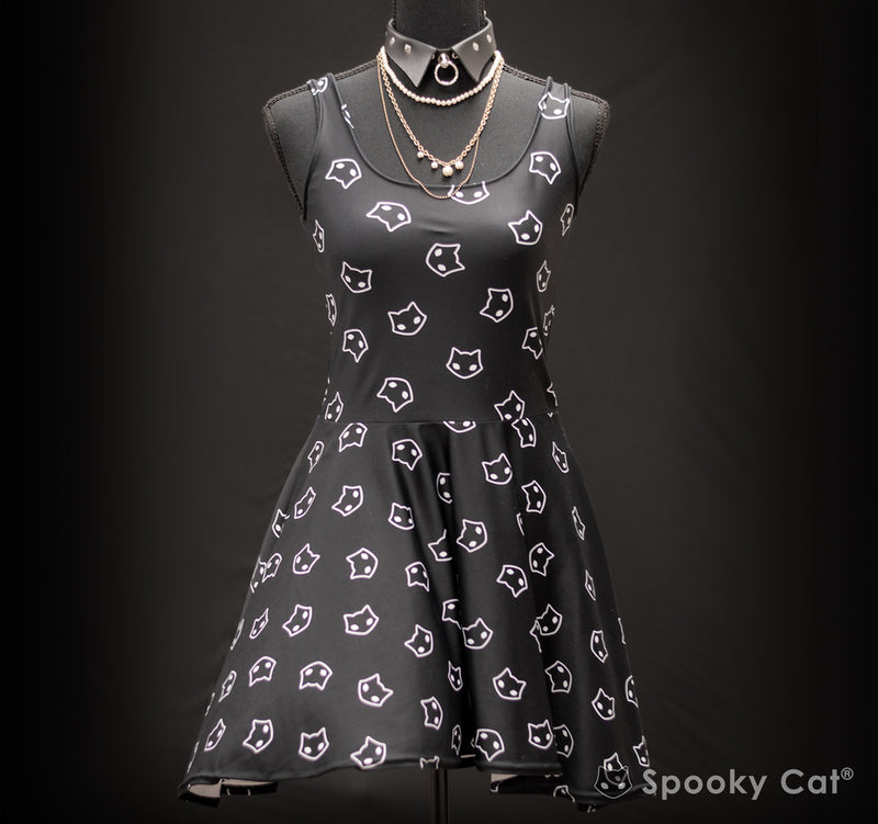Spooky Cat Skater Dress