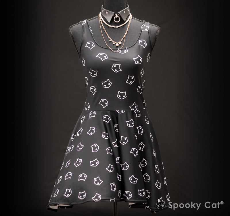halloween print skater dress Pumpkin Halloween Skater Dress SMALL