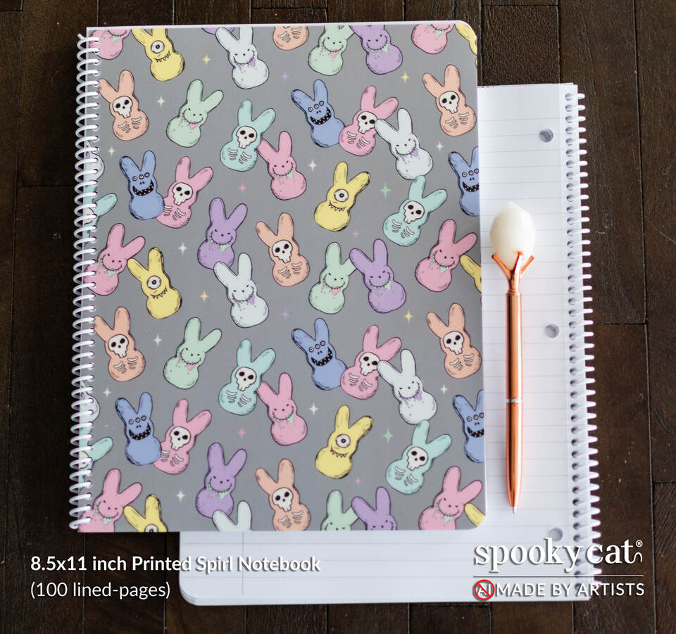 Spooky Peep Notebook (8.5 x 11 inches) – Spooky Cat Press