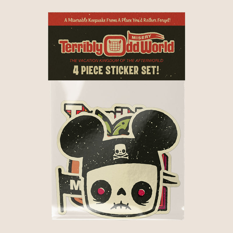 Terribly Odd Sticker Set - Terribly Odd World – Spooky Cat Press