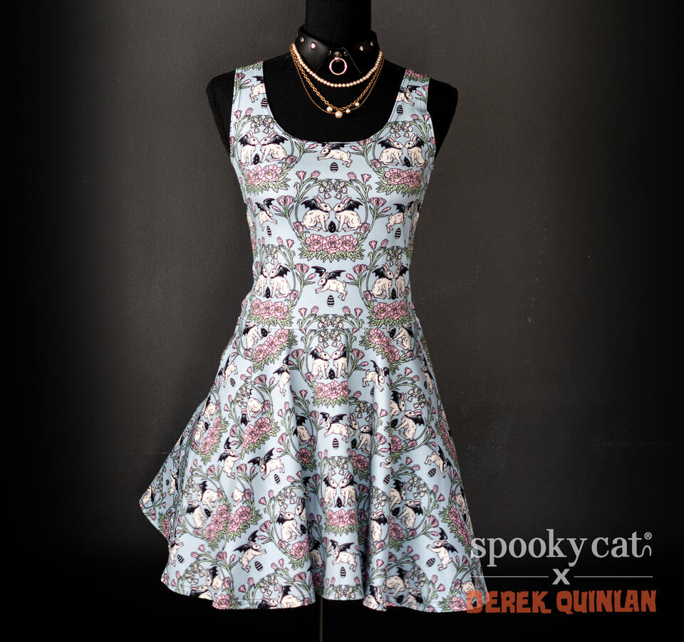 vintage skater dress Retrolicious Pineapple Print Skater Dress