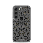 Skull Damask Samsung  Galaxy Case (Clear)