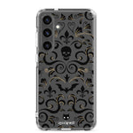 Skull Damask Samsung  Galaxy Case (Clear)