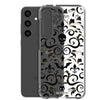 Skull Damask Samsung  Galaxy Case (Clear)