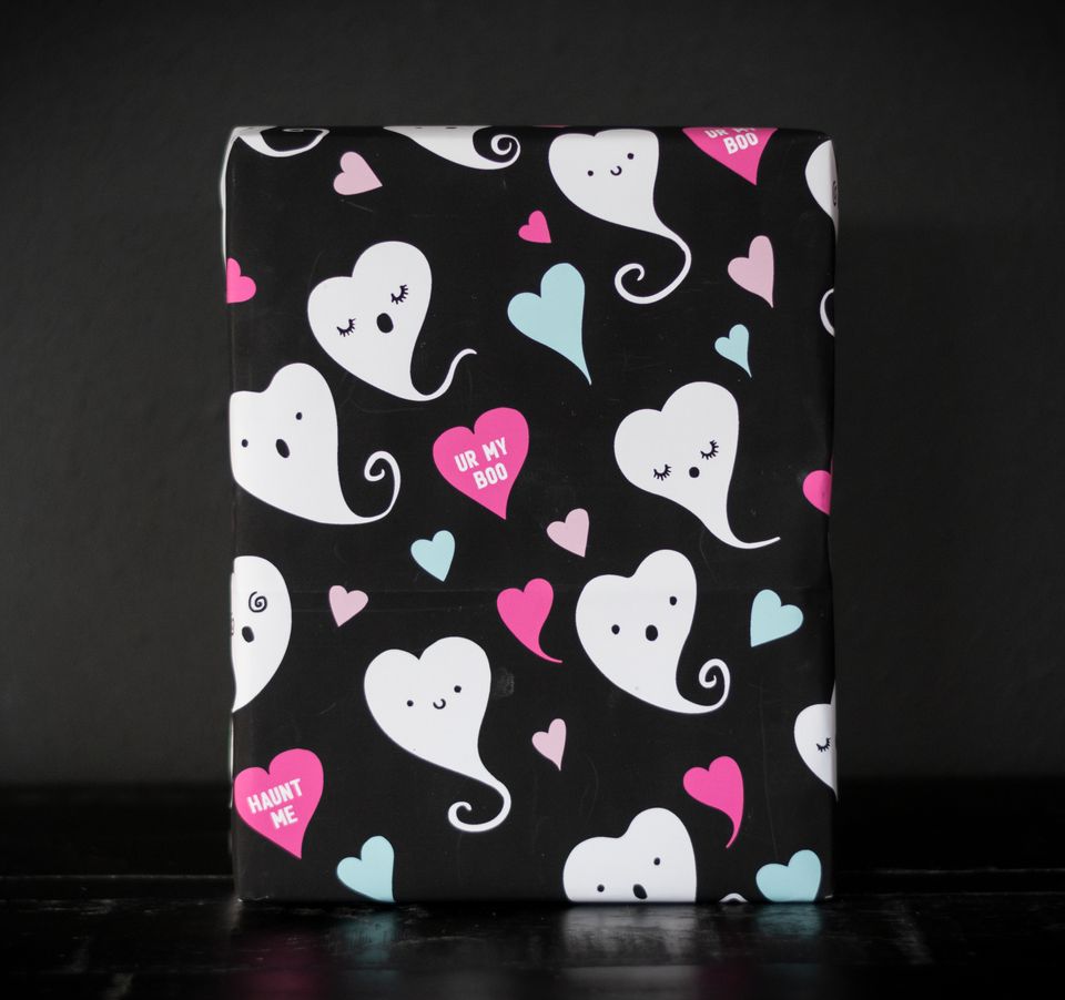My BOO Ghost Gift Wrap (1 Sheet) – Spooky Cat Press