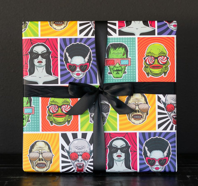 universal monsters gifts Monster Pop Gift Wrap (1 Sheet)