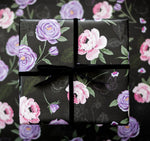 Gothic Floral & Skull  with Black Dahlias and RosesGift Wrap