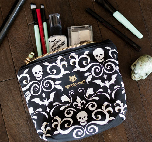 Gothic Black Makeup Bag,Gothic Gifts For Women