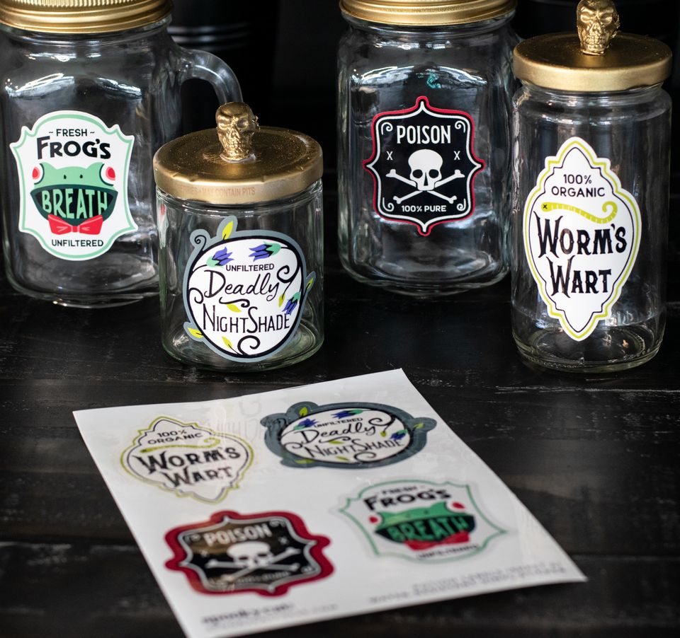 Halloween Apothecary Labels  10 Potion Halloween Stickers