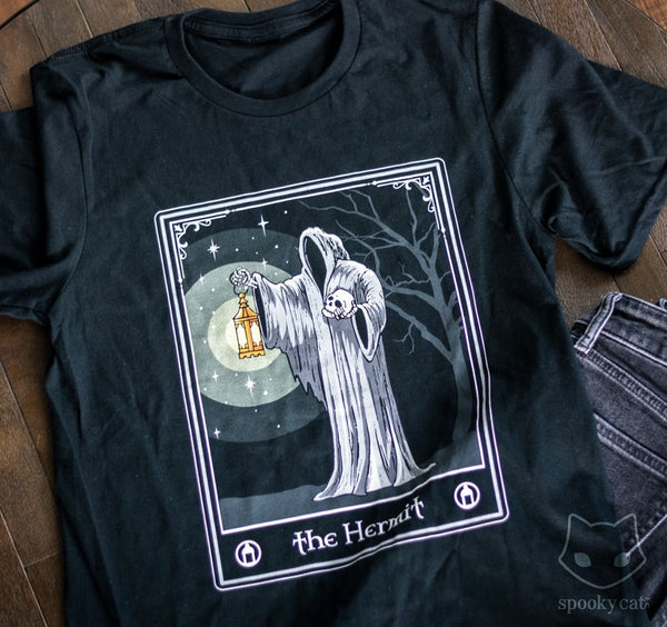 く*ぼ様 the hermit club everyone L/S Tee Hermit-Halloween-Tarot-T-
