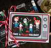 Horror Killer Retro Cute Slasher Christmas Card