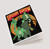 Spooky Cat Spook Show Greeting Card