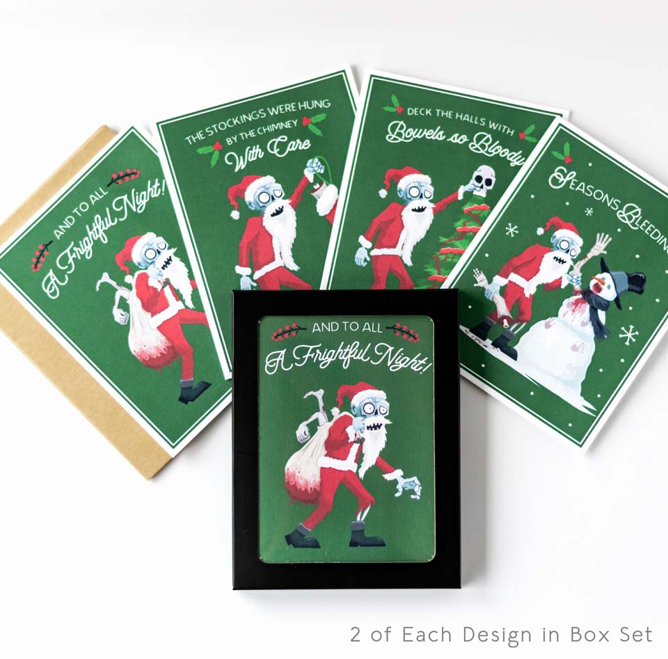 Zombie Santa Christmas Card