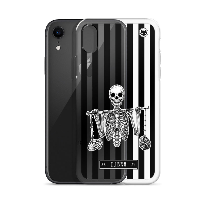 Libra Zodiac iPhone Case (Clear) – Spooky Cat Press Libra Zodiac iPhone Case (Clear) – Spooky Cat Press